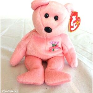 TY Beanie Baby MUM the Bear (8.5 inch) Mother's Day 2001 Pink